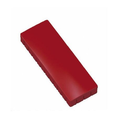 Boite de 10 Aimants MAULsolid 54x19 mm Puiss. 1 kg Rouge MAUL