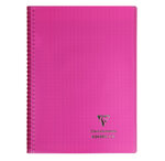 Cahier protège-cahier Koverbook Piqué Polypro A4 160 P Seyes Coloris Aléatoire CLAIREFONTAINE