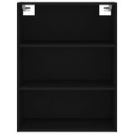 vidaXL Buffet noir 69 5x32 5x180 cm bois d'ingénierie