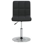 vidaXL Chaises à manger lot de 2 noir similicuir