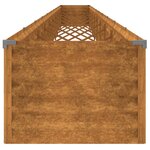 vidaXL Lit surélevé de jardin 960x50x36 cm acier corten