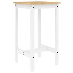vidaXL Ensemble de bar 3 Pièces Blanc Bois de pin massif