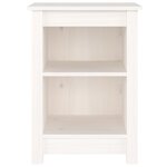 vidaXL Tables de chevet 2 Pièces Blanc 40x35x55 cm Bois de pin solide