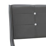 vidaXL Cadre de lit Gris Similicuir 180x200 cm