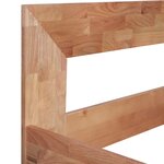 vidaXL Cadre de lit Bois de chêne massif 160x200 cm