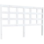 vidaXL Tête de lit blanc 145 5x4x100 cm bois massif de pin