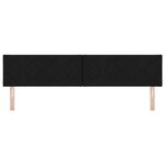 Headboard vidaXL Design en Blocs de Diamant Noir 200 cm Tissu
