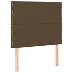 vidaXL Sommier à lattes de lit avec matelas Marron foncé 100x200 cm