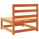 vidaXL Salon de jardin 6 Pièces cire marron bois de pin massif