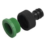 vidaXL Tuyau d'arrosage avec jeu de raccords vert 0 75" 10 m PVC