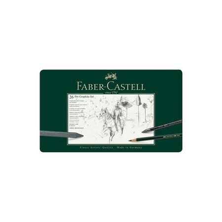 Set Pitt Graphite boîte métal grand FABER-CASTELL