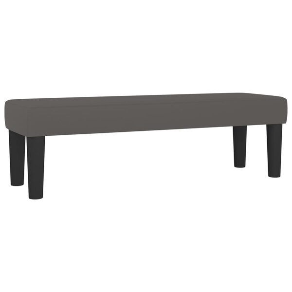 vidaXL Banc Gris 100x30x30 cm Similicuir