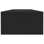 vidaXL Support de moniteur Noir 100 x 24 x 13 cm Aggloméré