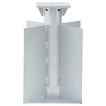 vidaXL Base de parasol enterré argenté 27 5x27 5x45 cm acier