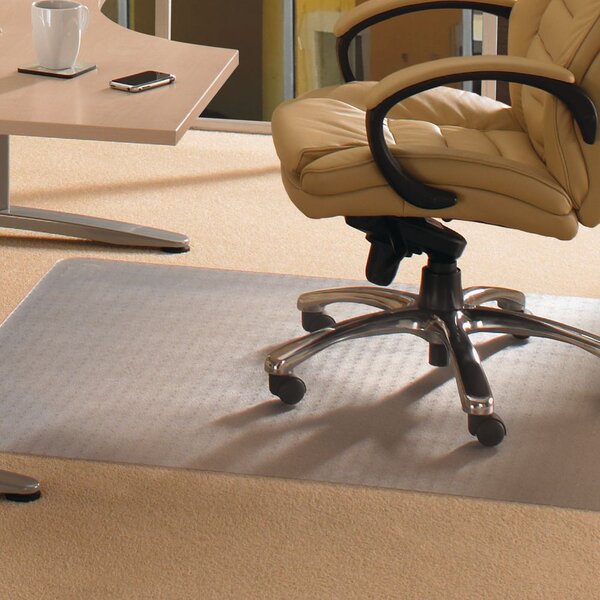 Dessous de chaise  EvolutionMat, rectangulaire, 1 200 mm x 1 500 mm, polymères renforcés, 50 % de matériaux recyclés, pour moquette, transparent