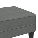 Banc vidaXL Gris Foncé 113x57x39 cm Tissu