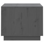 vidaXL Table basse Gris 120x50x40 5 cm Bois massif de pin
