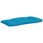 vidaXL Coussins de palette lot de 3 bleu tissu