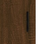 vidaXL Buffet haut Chêne marron 34 5x34x180 cm Bois d'ingénierie
