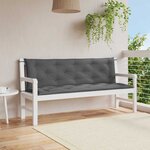 vidaXL Coussin de banc de jardin anthracite tissu oxford