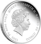 Pièce de monnaie en Argent 50 Cents g 15.57 (1/2 oz) Millésime 2022 James Bond 007 OCTOPUSSY