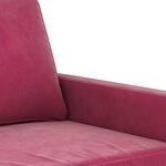 vidaXL Ensemble de canapés 2 Pièces avec coussins Rouge bordeaux Velours