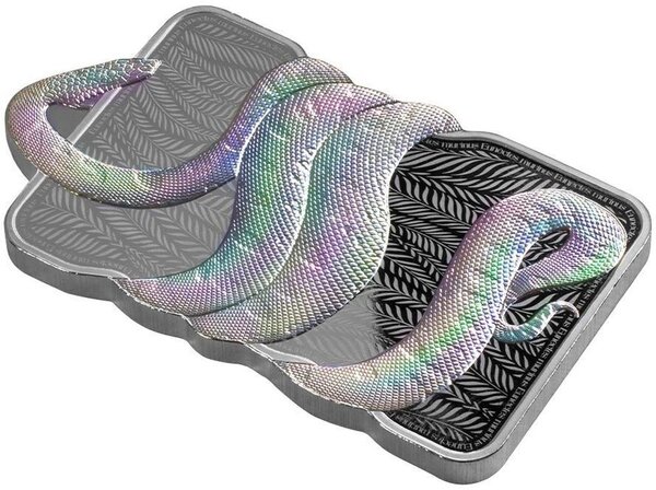 Pièce de monnaie en Argent 2 Dollars g 31.1 (1 oz) Millésime 2024 Nature's Grip GREEN ANACONDA