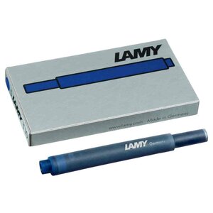 Etui de 5 Cartouches d'encre Grande Capacité T10 Bleu Noir LAMY