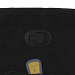 vidaXL Fauteuil de massage inclinable Noir Velours
