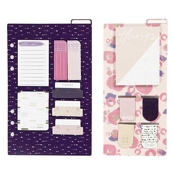 Kit mémos journal planneur - Violet