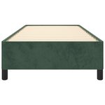 vidaXL Cadre de lit Vert foncé 100x200 cm Velours