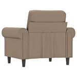 vidaXL Fauteuil Cappuccino 60 cm Similicuir