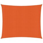 vidaXL Voile d'ombrage 160 g/m² Orange 2 5x2 5 m PEHD