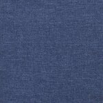 vidaXL Sommier à lattes de lit avec matelas Bleu 140x200 cm Tissu