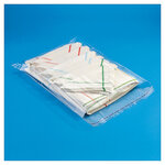 Lot de 1000: sachet plastique transparent à fermeture adhésive 10x20 cm