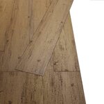 vidaXL Planches de plancher autoadhésives 2 51 m² 2 mm Marron noyer