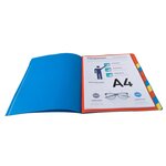 Trieur Agrafé Avec Élastiques 12 Compartiments - Couleurs Assorties - X 8 - Exacompta