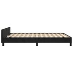 vidaXL Cadre de lit avec tête de lit Noir 140x190 cm Velours