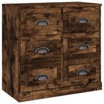 vidaXL Buffet chêne fumé 70x35 5x67 5 cm bois d'ingénierie