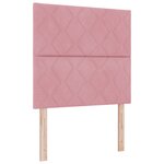 Cadre de lit vidaXL Rose 90x200 cm Velours