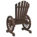 vidaXL Chaises de jardin Adirondack lot de 2 bois de sapin massif
