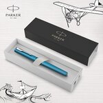 PARKER VECTOR XL Stylo plume  laque turquoise métallisée sur laiton  plume moyenne  encre bleue  Coffret cadeau