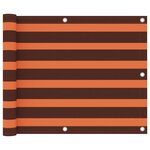 vidaXL Écran de balcon Orange et marron 75x500 cm Tissu Oxford