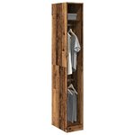 vidaXL Garde-robe vieux bois 30x50x200 cm bois d'ingénierie