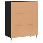 vidaXL Buffet noir 69 5x34x90 cm bois d'ingénierie