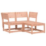 vidaXL Salon de jardin 3 Pièces bois massif de Douglas