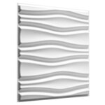 WallArt Panneaux muraux 3D Flows 12 Pièces GA-WA14