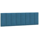vidaXL Cadre de lit avec lumières LED bleu 160x200 cm velours