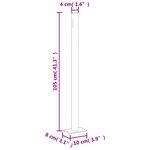 vidaXL Auvent latéral rétractable de patio 170x300 cm Rouge