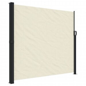 vidaXL Auvent latéral rétractable crème 180x600 cm